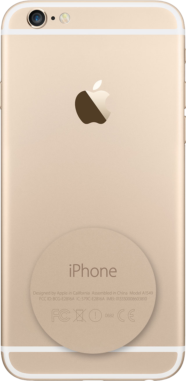 Apple 공식 아이폰 후면 사진의 모델 번호 위치